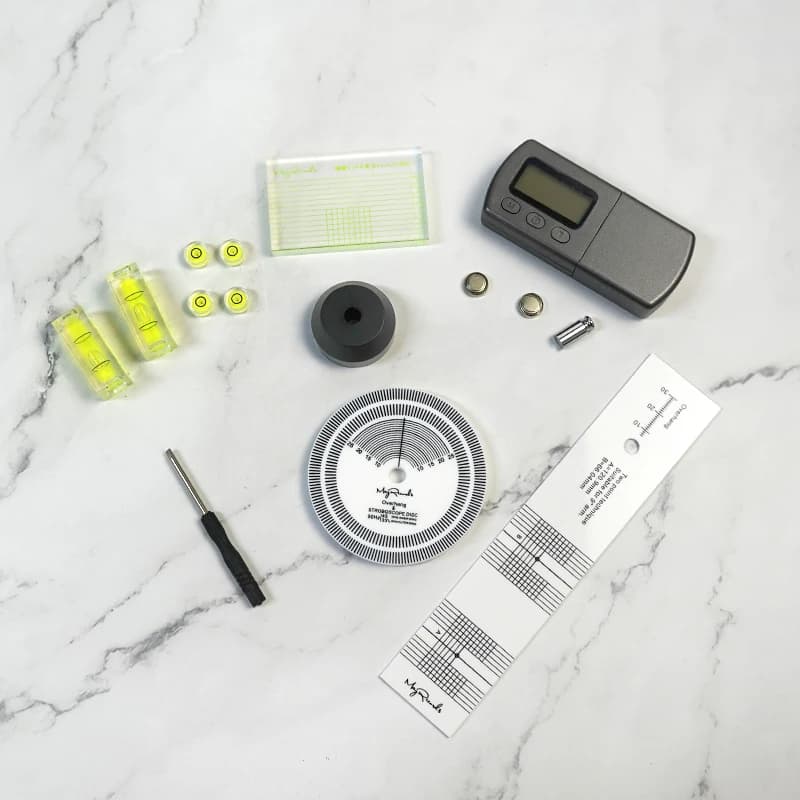 High Quality Useful Pickup Calibration 45 RPM Adapter LCD Digital Dynamomter Turntable Stylus Vinyl Phono Cartridge Tuning Kit image