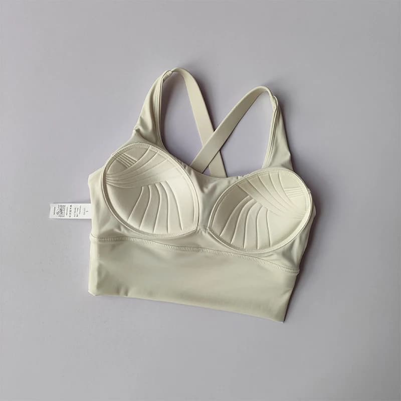 All-in-one Sports Bra Collection Breast High-intensity Professional Shock-proof Huddle Running Bra Yoga Fitness Bra Summer Cloth image