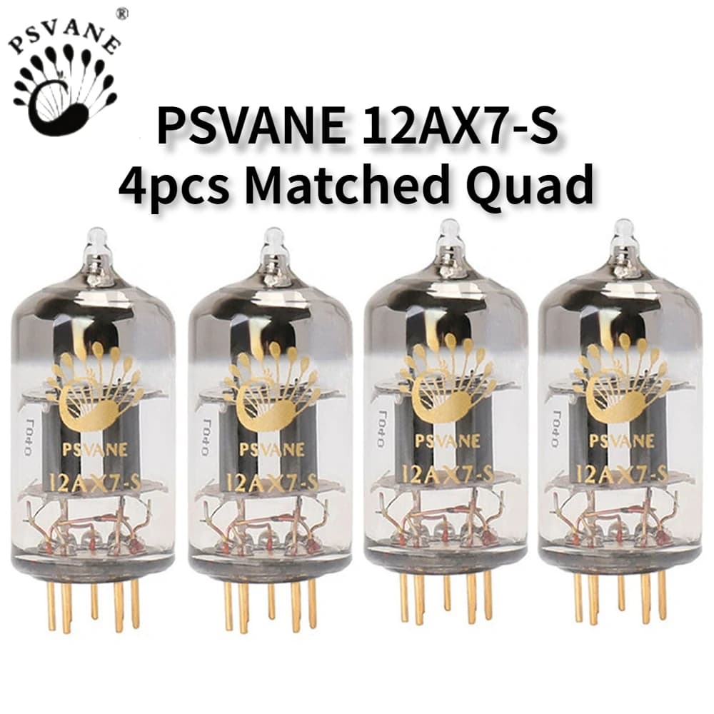 PSVANE Vacuum Tube ECC83 12AX7 12AU7 ECC82 ECC81 12AT7 EL84 Electronic Precision Matching Amplifier High Fidelity Matched Quad image