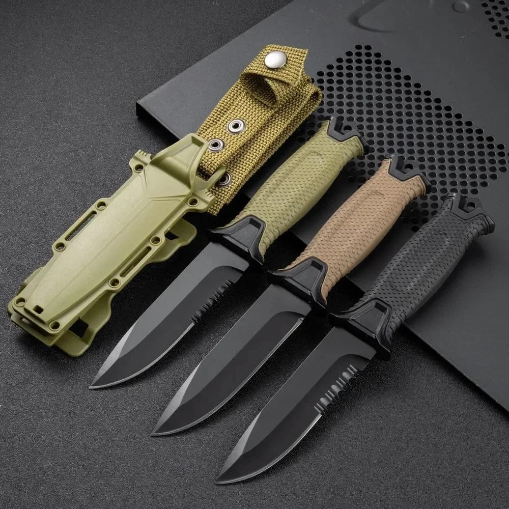 Outdoor camping defense straight wilderness survival sharp tactical carry survival high hardness image
